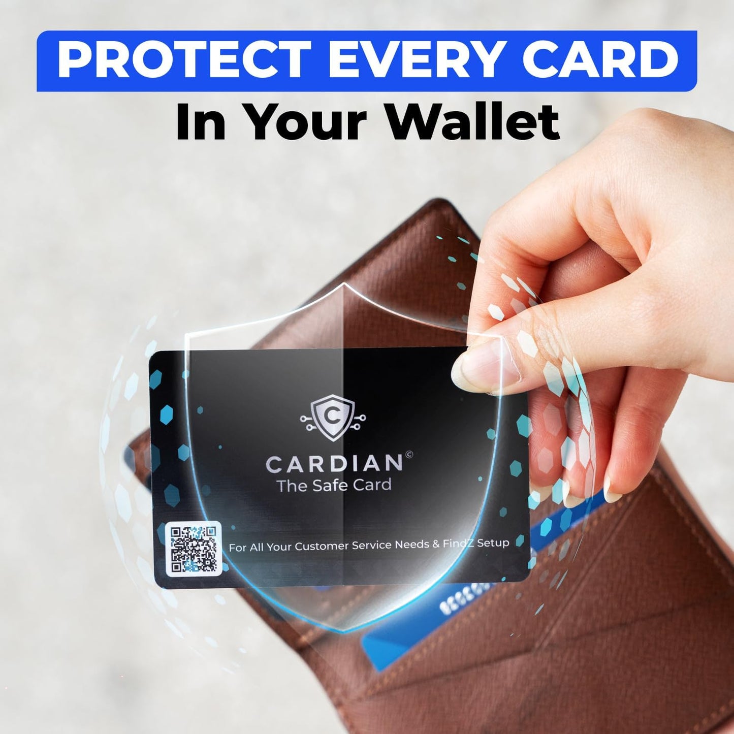 CARDIAN Stealth RFID Guard Shield x3 - Slim RFID Blocking Card Protector, Safecard Shield Credit Card Blocker, Protect ID Card for Passport RFID/NFC Anti-Theft Blocking Card Fraud Shield for Travel
