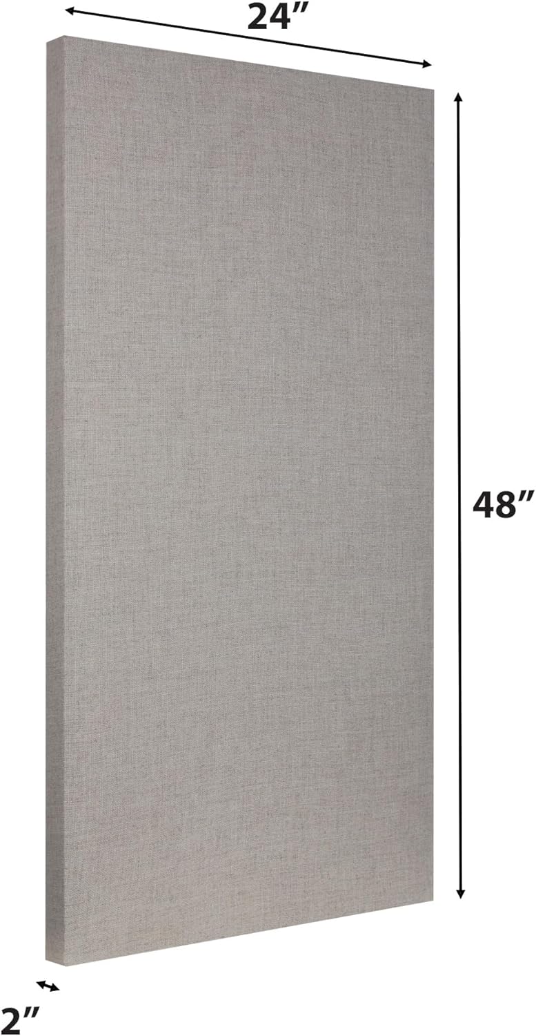 ATS Acoustics Sound Absorbing Acoustic Panel Fire Rated Professional Studio Quality 24" x 48" x 2" (Sandstone)