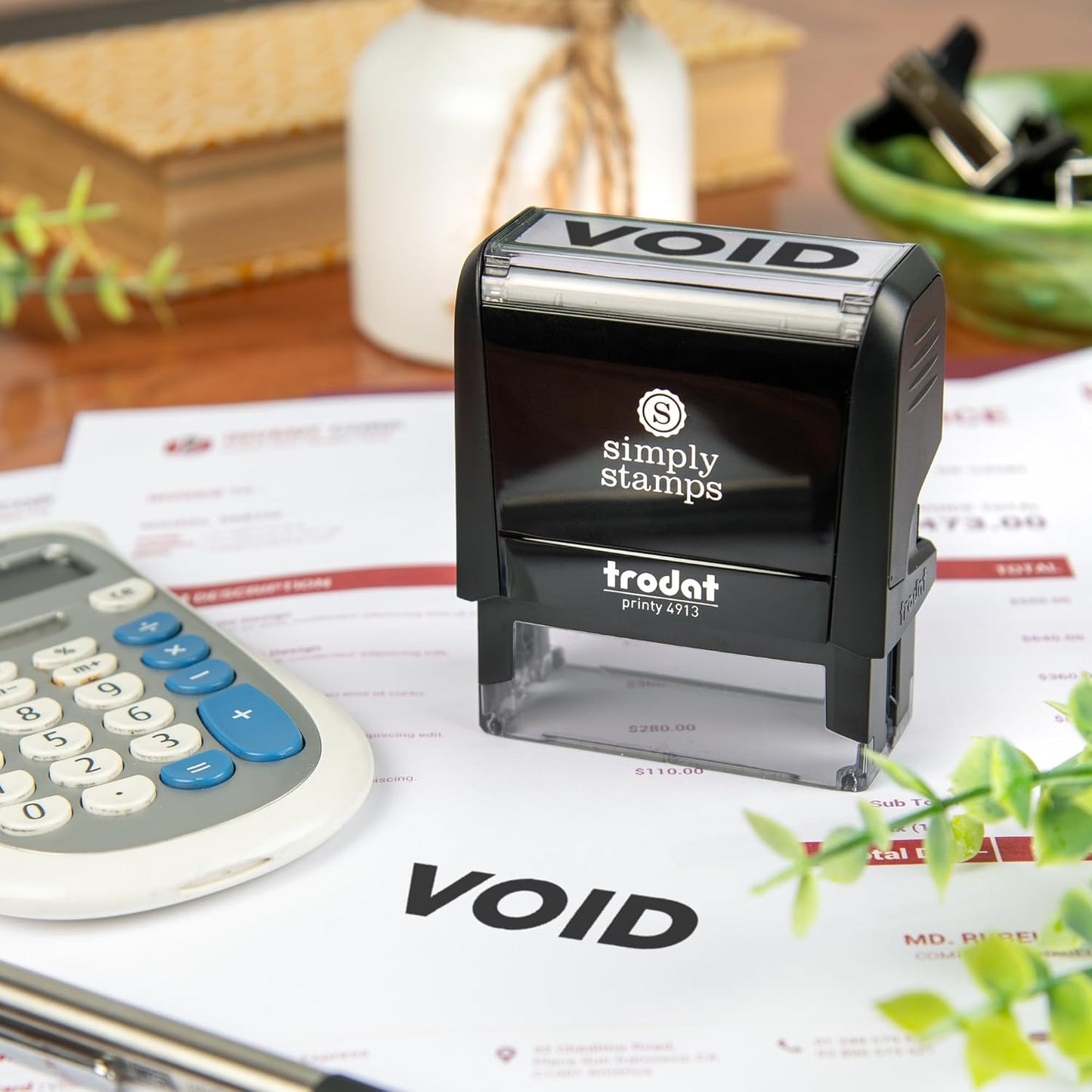 Void Office Stamp | 4 Different Sizes | 20 Designs | Multiple Color Options | Perfect for Quick Validation of Office Documents (Void, Large)