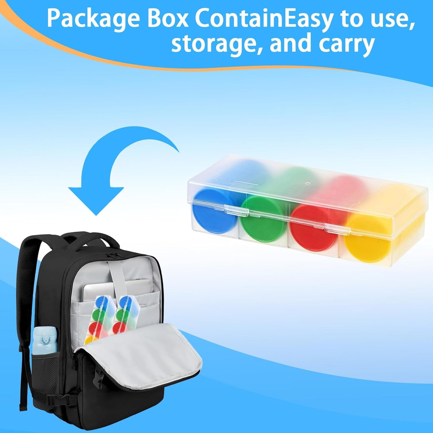 200pcs Math Counters,1 Inch Bingo Chips,4 Colors with Storage Box Plastic Poker Chips,for Education,Math Counters,Round Game