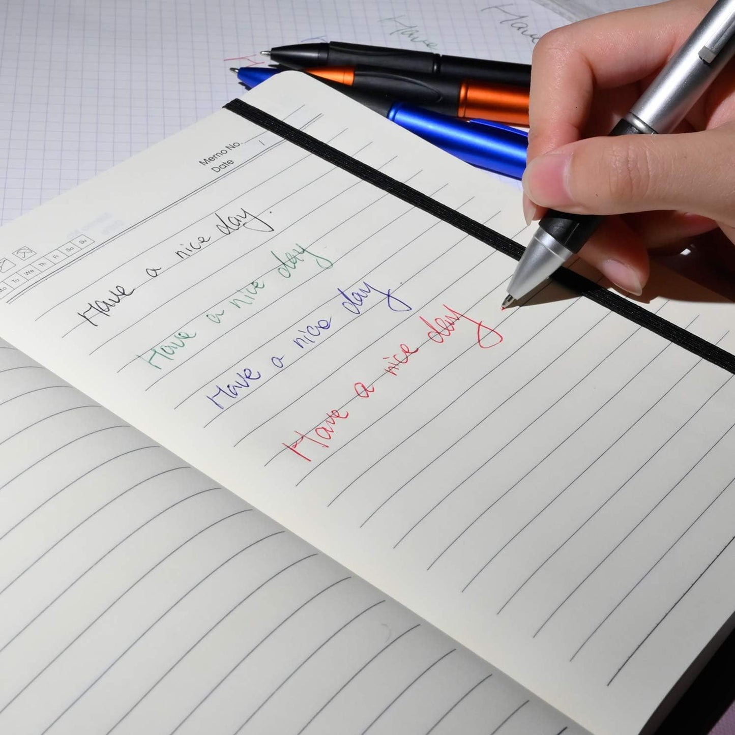 MiSiBao Stylus Pen for Touch Screen 4 Color in One Multi-colored Ballpoint Pens Medium Point (1.0mm) for iPad, 4-Pack