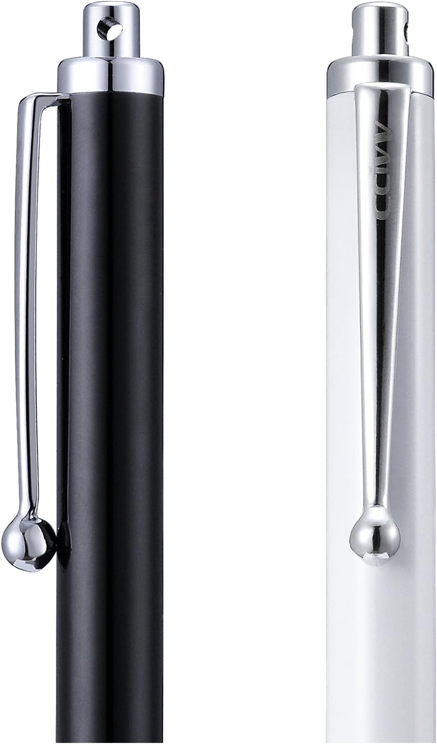 Stylus Pens, CCIVV 4 Pcs 5.6 Inches Mesh Tip Stylus for Touch Screens, iPad, iPhone, Kindle Fire, 4 Extra Replaceable Hybrid Fiber Tips (White, Black, Silver, Blue)