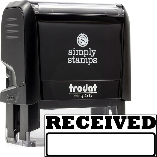 Received Office Stamp | 4 Different Sizes | 20 Designs | Multiple Color Options | Perfect for Quick Validation of Office Documents (Received, Large)
