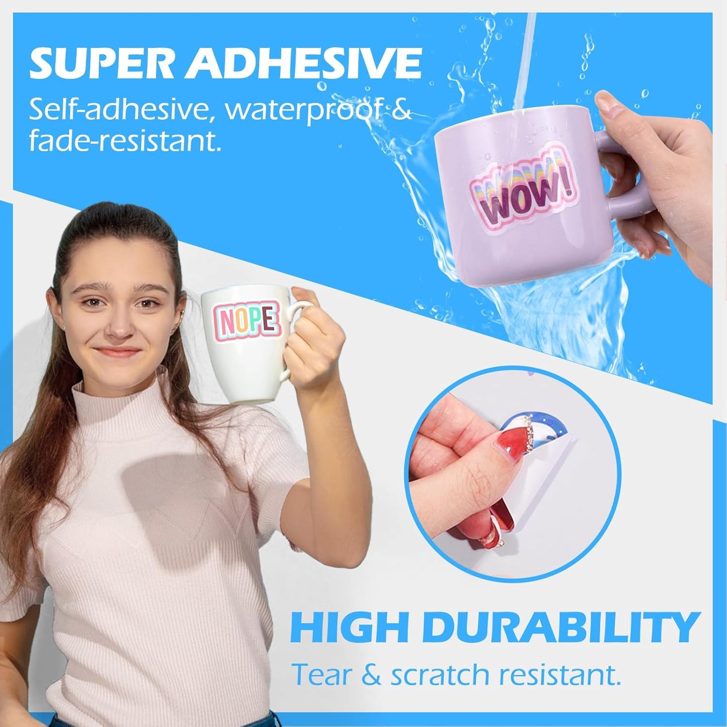 TECKWRAP Printable Vinyl Sticker Paper, (MatteGlossyTransparent) Inkjet Printable Sticker Vinyl, A4 30PCS Photo Paper for Craft, Stickers, Labels All-in-One Tools & Accessories Bundle Kit