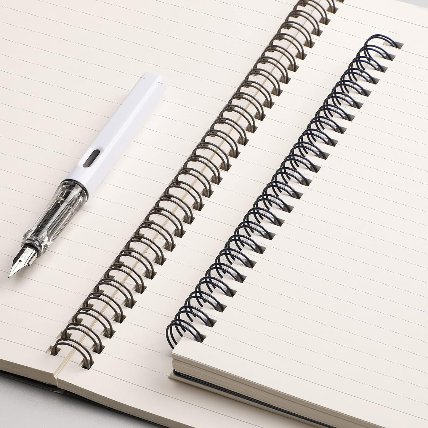 EMSHOI Lined Journal Spiral Notebook 7.48" x 10.15" - 3 Pack 480 Pages 100gsm Thick Paper, B5 Large Notebooks College Ruled, Plastic Hardcover Journals for Writing Women Men Work School Supplies