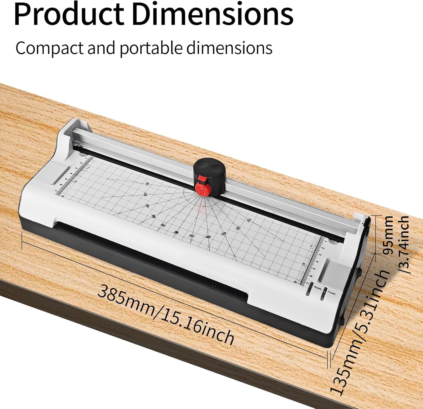 9 Inch Laminator Machine for Documents and Photos, 7 in1 A4 Thermal Laminator Machine with Never Jam Technology, 15 Laminating Sheets, 5 Mil Thick, Use for Home Office School