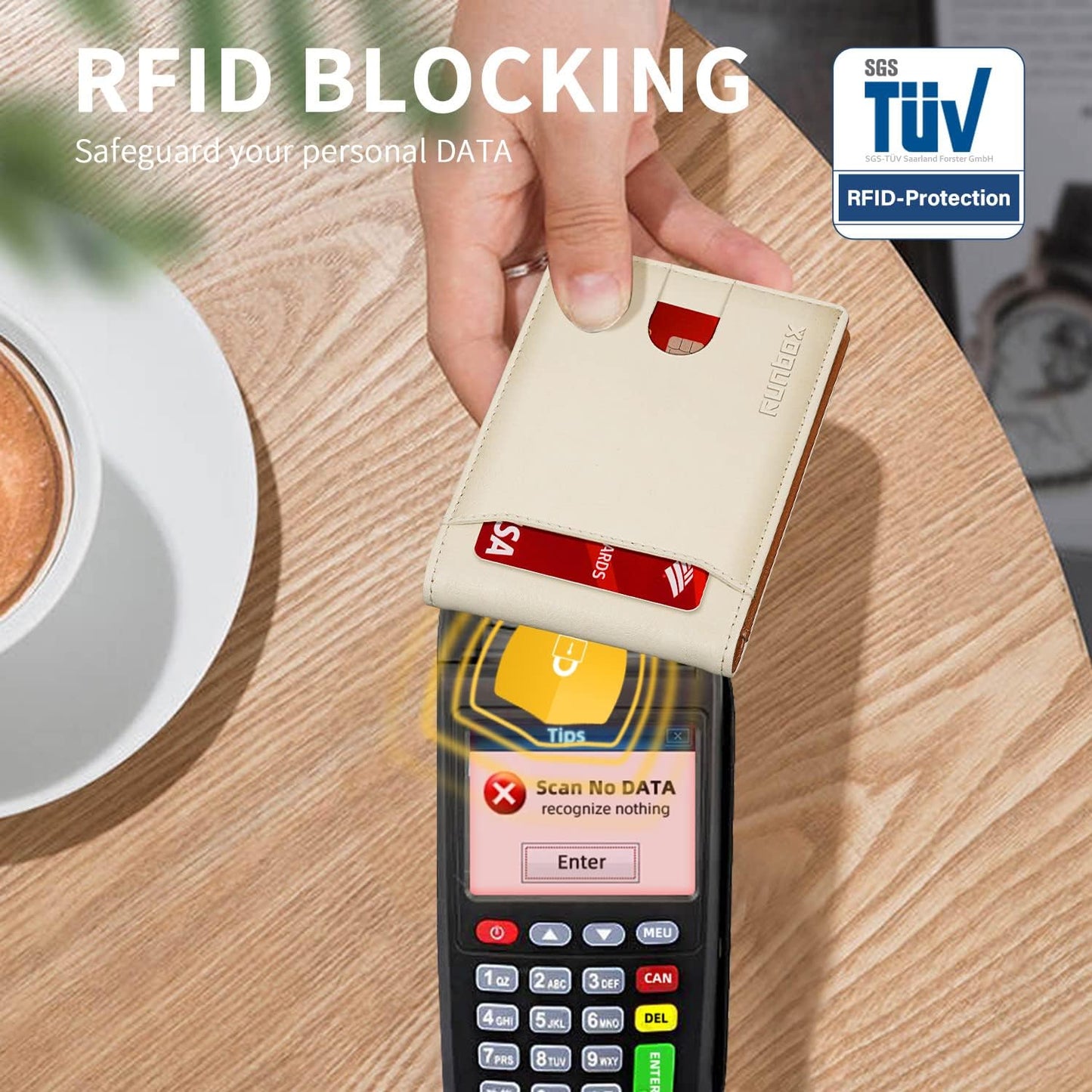 RUNBOX Novelty Wallet for Men Slim 11 Credit Card Holder Slots Leather RFID Blocking Small Thin Men's Wallet Bifold Minimalist Front Pocket Large Capacity Gift Box