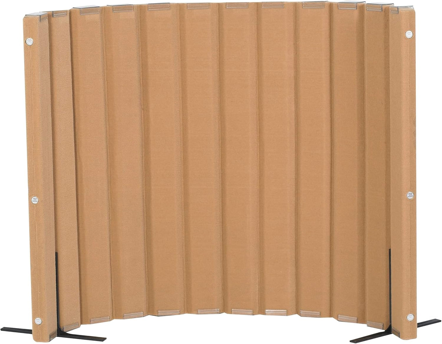 Angeles, Quiet Divider with Sound Sponge 48" x 6' Wall in Natural Tan, Free-Standing Classroom Partition for Enhanced Classroom Productivity and Noise Reduction