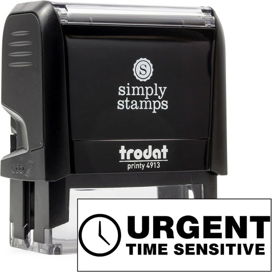Urgent Time Sensitive Office Stamp | 4 Different Sizes | 20 Designs | Multiple Color Options | Perfect for Quick Validation of Office Documents (Urgent Time Sensitive, Large)