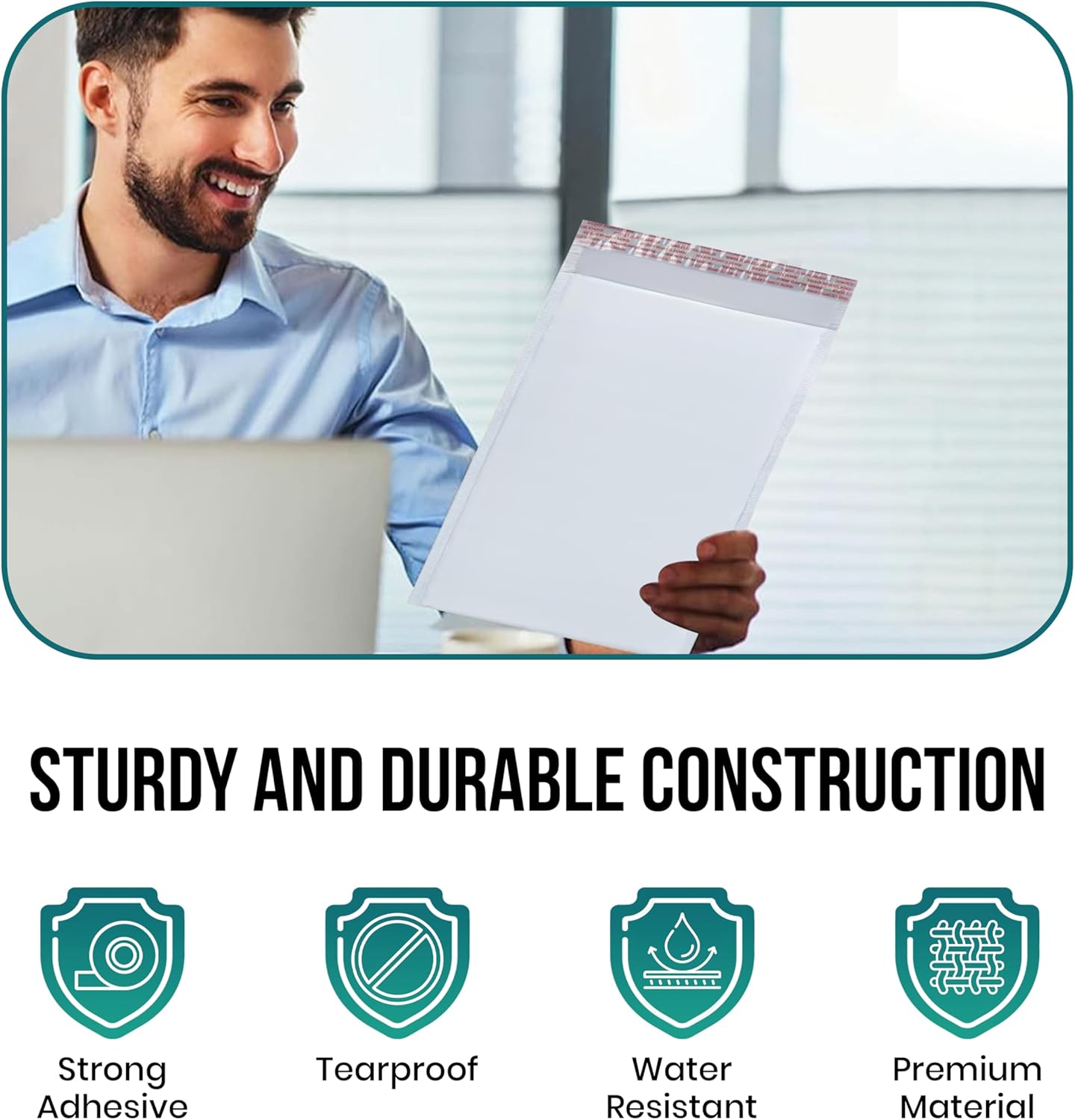 Levex - #3 8.5" x 14.5" [100 Pack] Poly Bubble Mailers, Padded Envelope Mailers, Packing Envelope & Mailing Bags for Shipping