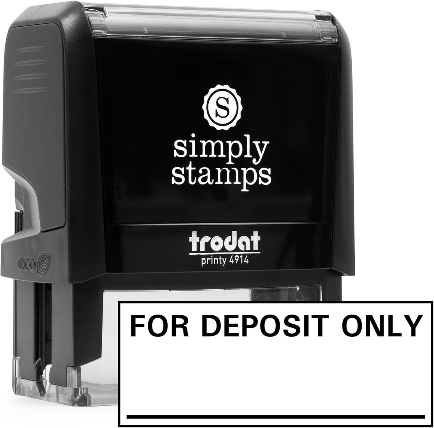 for Deposit Only Office Stamp | 4 Different Sizes | 20 Designs | Multiple Color Options | Perfect for Quick Validation of Office Documents (for Deposit Only, Xtra Large)
