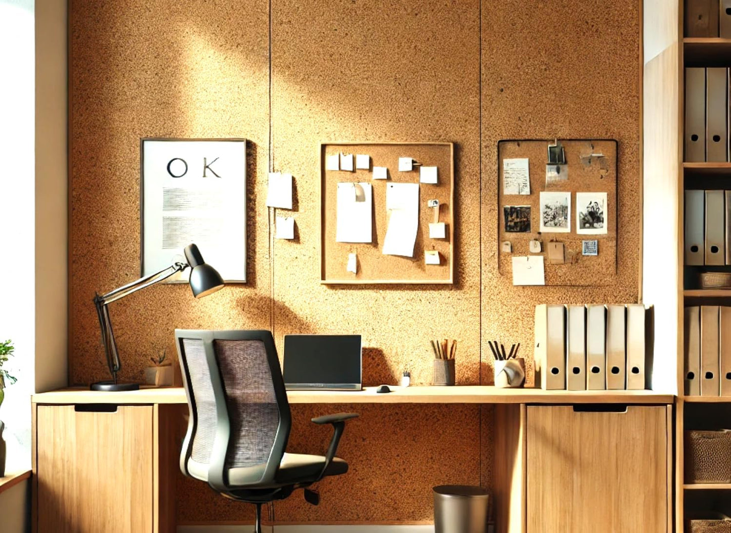 Manton Cork Premium Cork Roll - 4' x 4' x 1/2", 100% Natural Facing Grade Material for Bulletin Boards, Decorative Photo and Message Push Pin Displays - Perfect for Home, School, and Office