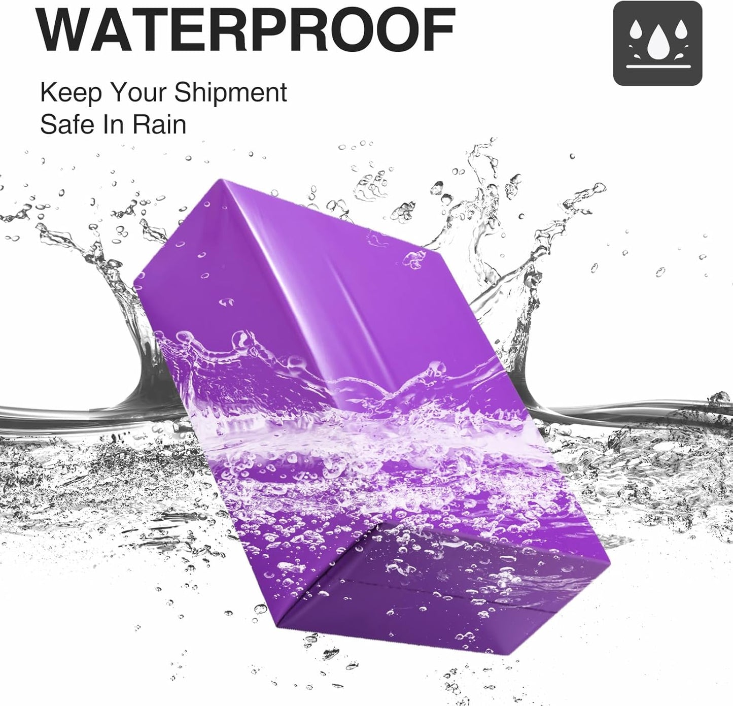 UCGOU Poly Mailers 14.5x19 Inch Purple 200 Pack Large Shipping Bags #7 Strong Thick Mailing Envelopes Self Sealing Adhesive Waterproof and Tear Proof Boutique Packaging Postal for Clothing