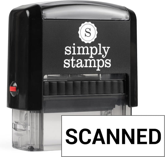 Scanned Office Stamp | 4 Different Sizes | 20 Designs | Multiple Color Options | Perfect for Quick Validation of Office Documents (Scanned, Medium)