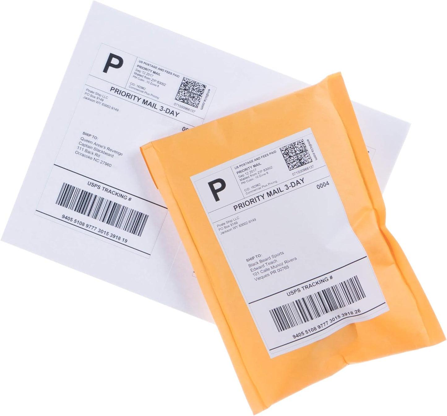 8.5" x 5.5" Half Sheet Self Adhesive Shipping Labels for Laser or Inkjet Printer (500 Labels)