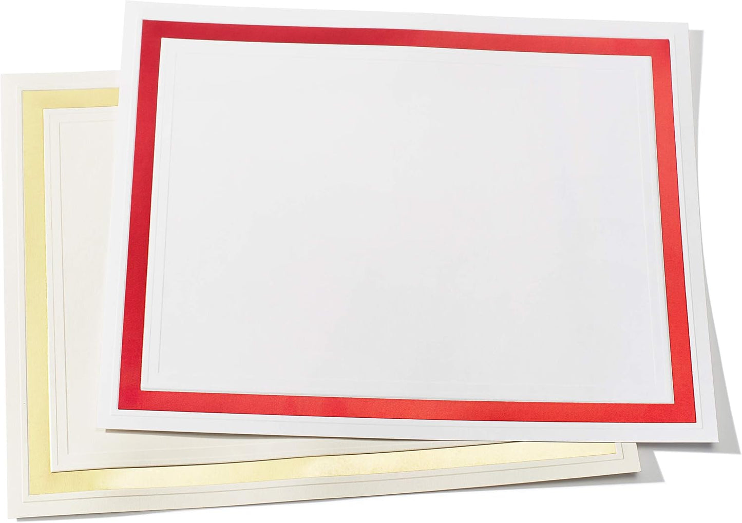 PaperDirect Pristine Specialty Certificates, 50 Sheets of 38lb White Paper, 8½" x 11", Gold Bold Foil Border, Perfect for Awards, Students, Employees, Volunteers, Course Completion, Diplomas