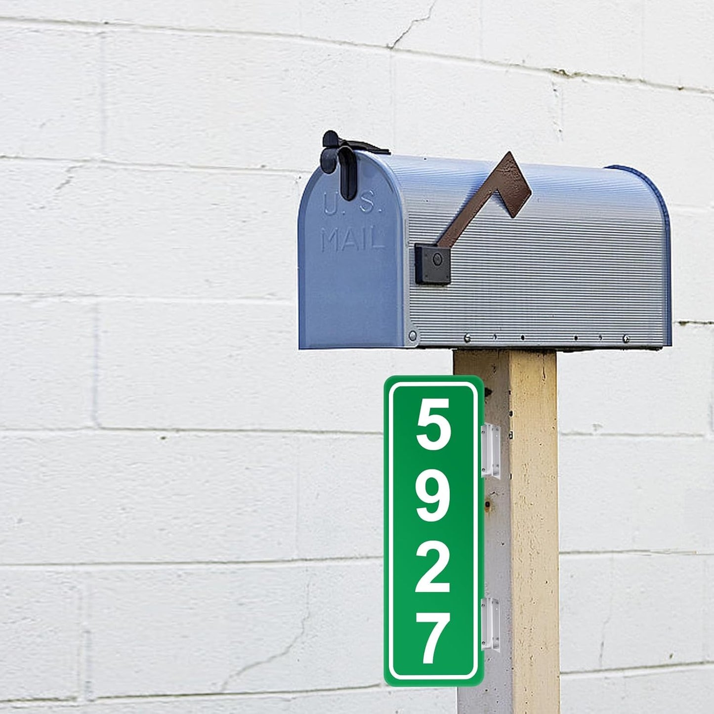 Aluminum Corridor Sign Holder, 10 Pack Direct Sign Mount Bracket, Design for Restroom, Conference Room Classic Silver Signs - 4" Length, 1/8" Substrate - Easy to Install