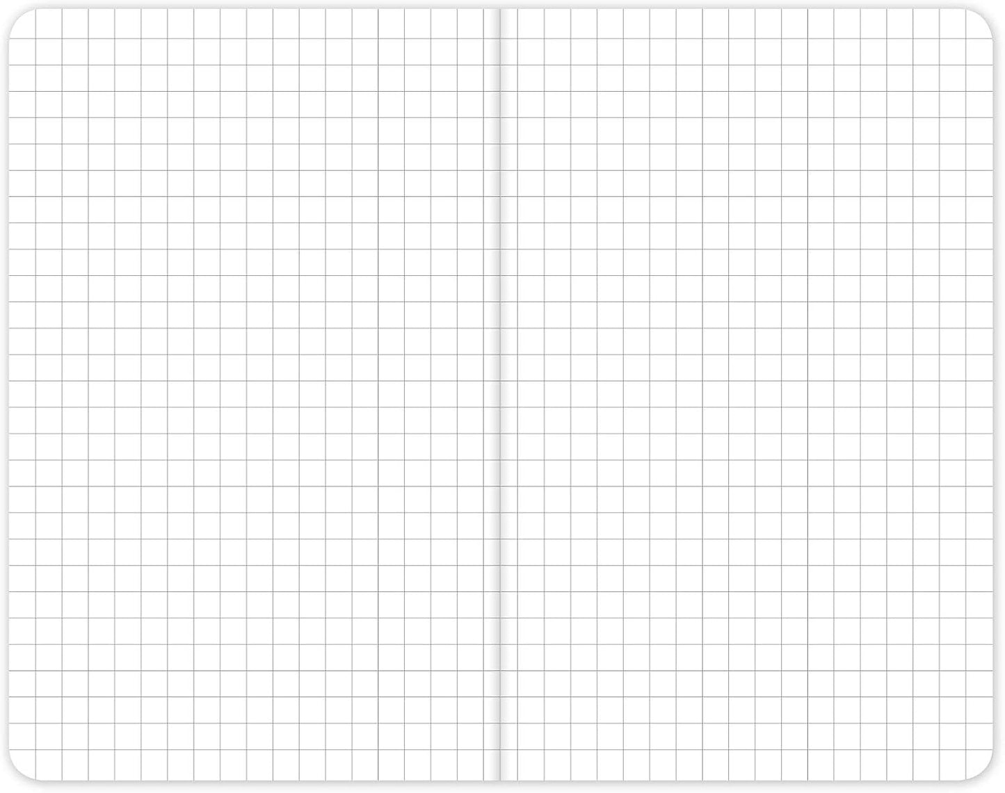 Elan Publishing Company Field Notebook/Pocket Journal - 3.5"x5.5" - Green - Graph Memo Book - Pack of 5