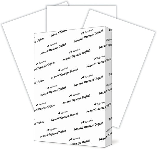 Accent Opaque White Printer Paper, 13” x 19” 32lb Bond/80lb Text Copy Paper – Premium Super Smooth Computer Paper, 97 Bright, 118gsm – Ideal for Ink Heavy Printing – 189035R – 300 Sheets (1 Ream)