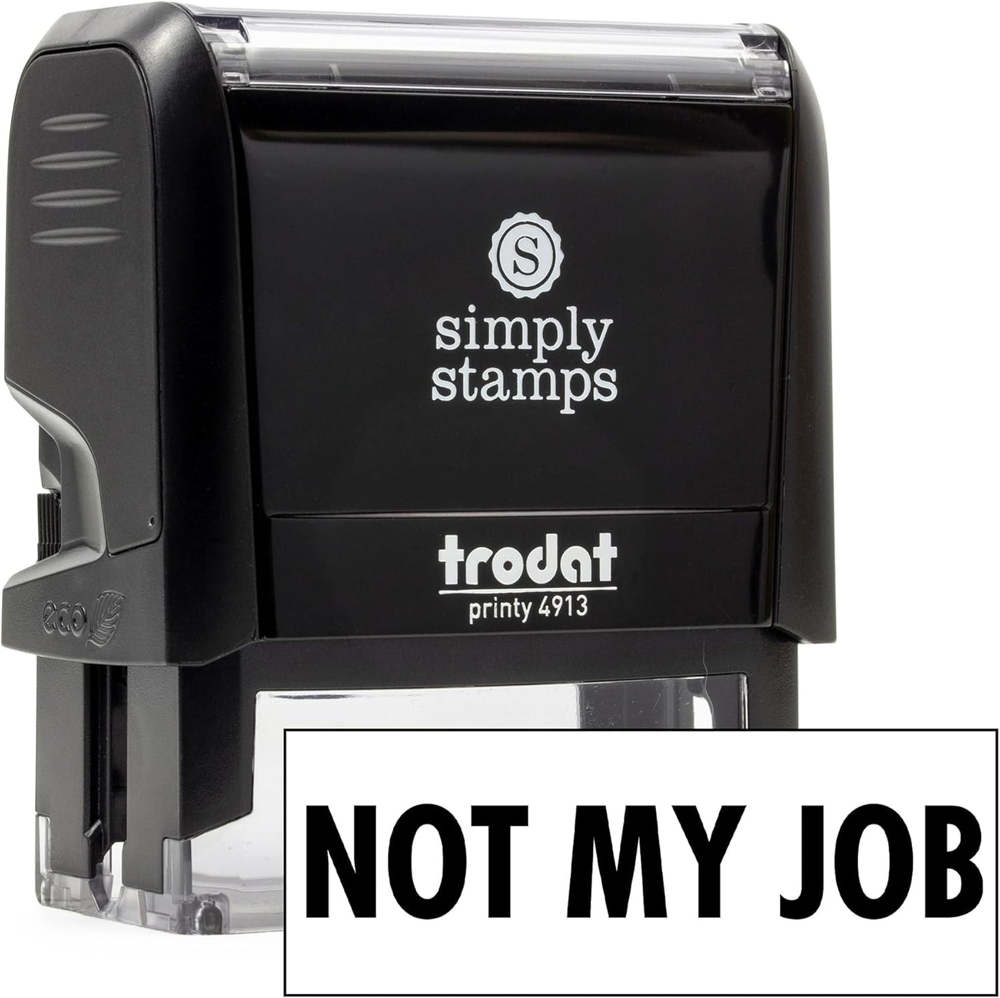 Not My Job Office Stamp | 4 Different Sizes | 20 Designs | Multiple Color Options | Perfect for Quick Validation of Office Documents (Not My Job, Large)