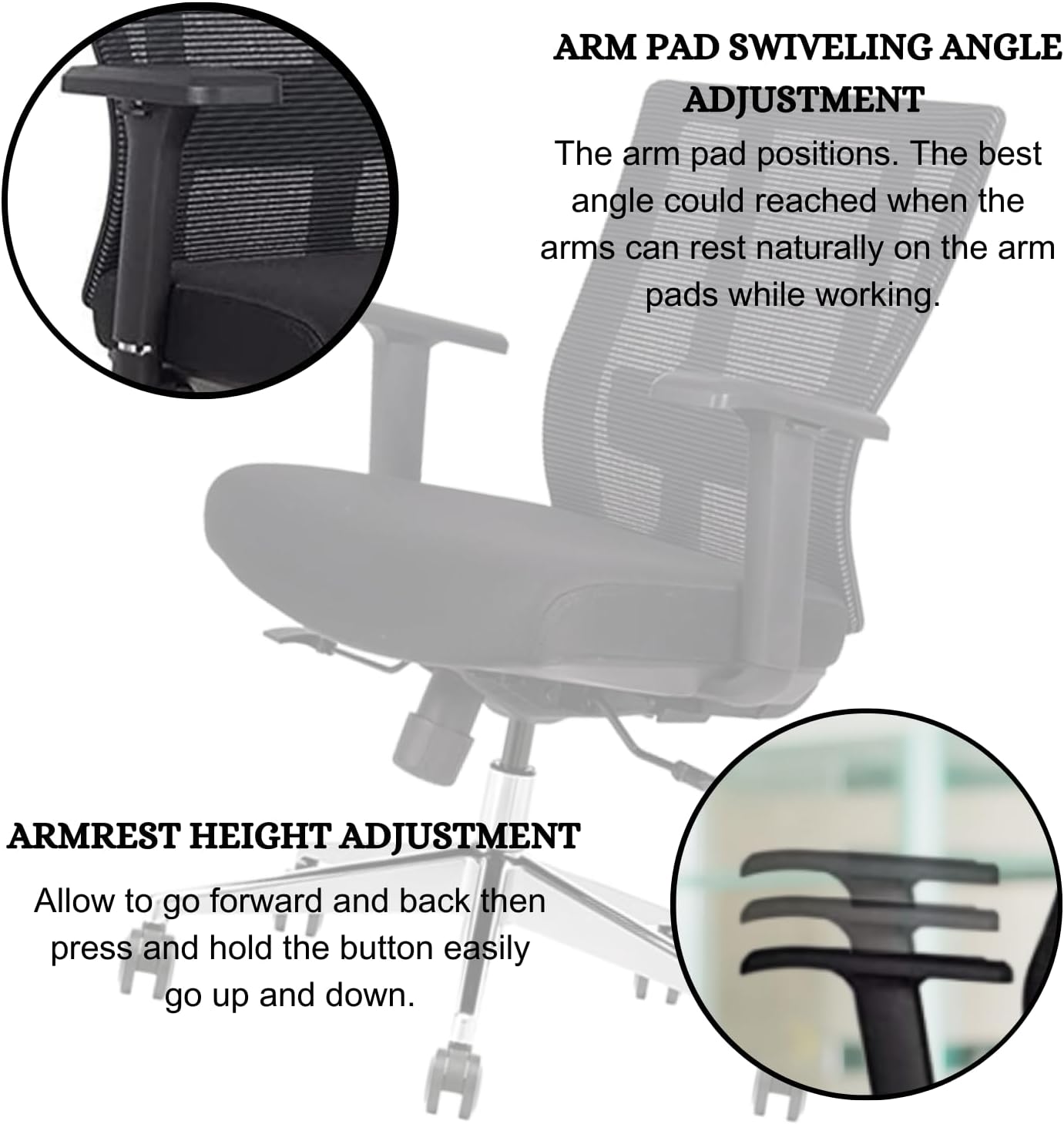 Ergonomic Conference Room Chair Mesh Back with Seat Slide - Adjustable Lumbar Support Computer Desk Chair Height Adjustable Arms -5-Star Polished Aluminum Base Home Office Chair (Pack of 8)