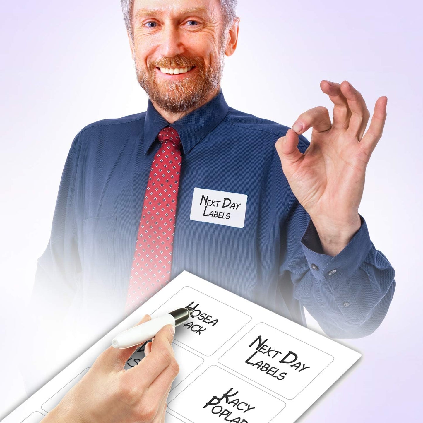 NextDayLabels – 3-3/8" x 2-1/3" Rectangular Sticker Labels for Printer - White Laser/Inkjet Printer Labels Return Address Labels Shipping Label Stickers (25 Sheets, 8 Per Sheet, 200 Labels)