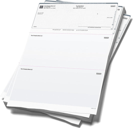 Computer Checks Compatible W/QB Check On Top [100 Sheets]