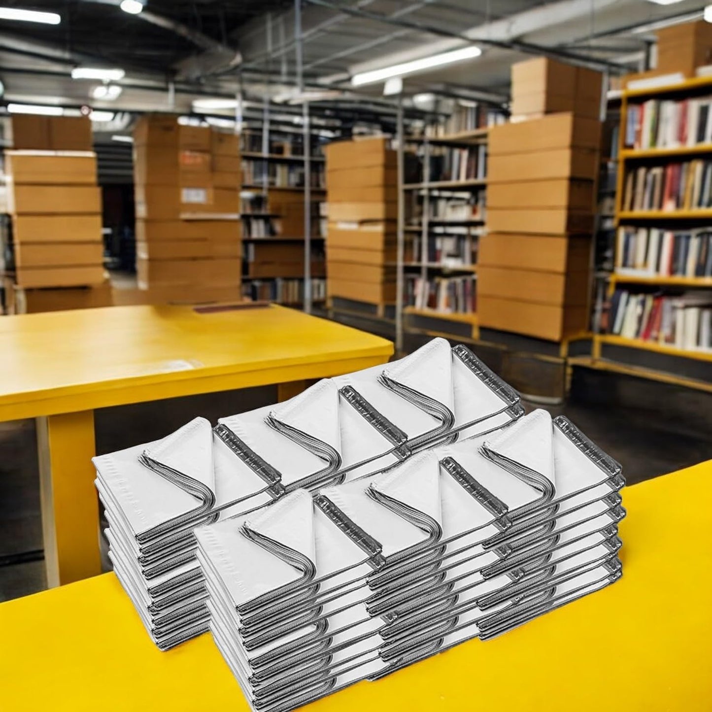 iMBAPrice 14.5x19 Inches White Poly Mailers, 1000-Pack ML Size #6 Poly Mailing Shipping Envelopes Bags, Self Seal Adhesive Waterproof and Tear Proof (Total 1000 Bags)