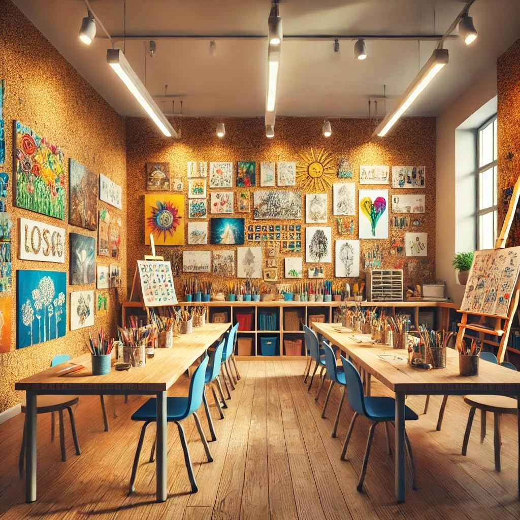 Manton Cork Premium Cork Roll - 4' x 24' x 1/2", 100% Natural Facing Grade Material for Bulletin Boards, Decorative Photo and Message Push Pin Displays - Perfect for Home, School, and Office