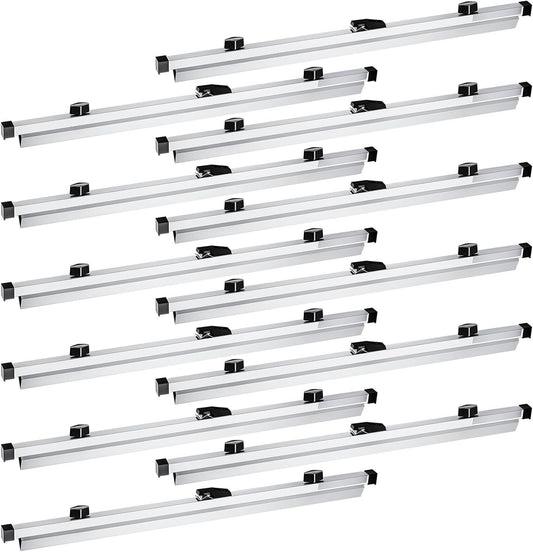 Estune Blueprint Hanging Clamps Binding Strips Storage for Construction Paper Poster Plans Drawings Arts (12, 24 Inches)