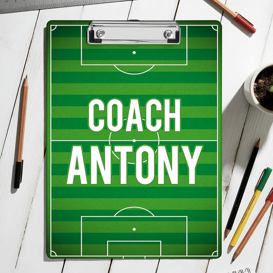 Custom Acrylic Coach Clipboard with Name Photo Logo Personalized Clipboard for Kids Boys Women Men Custom Basketball Football Clipboards for Coaches