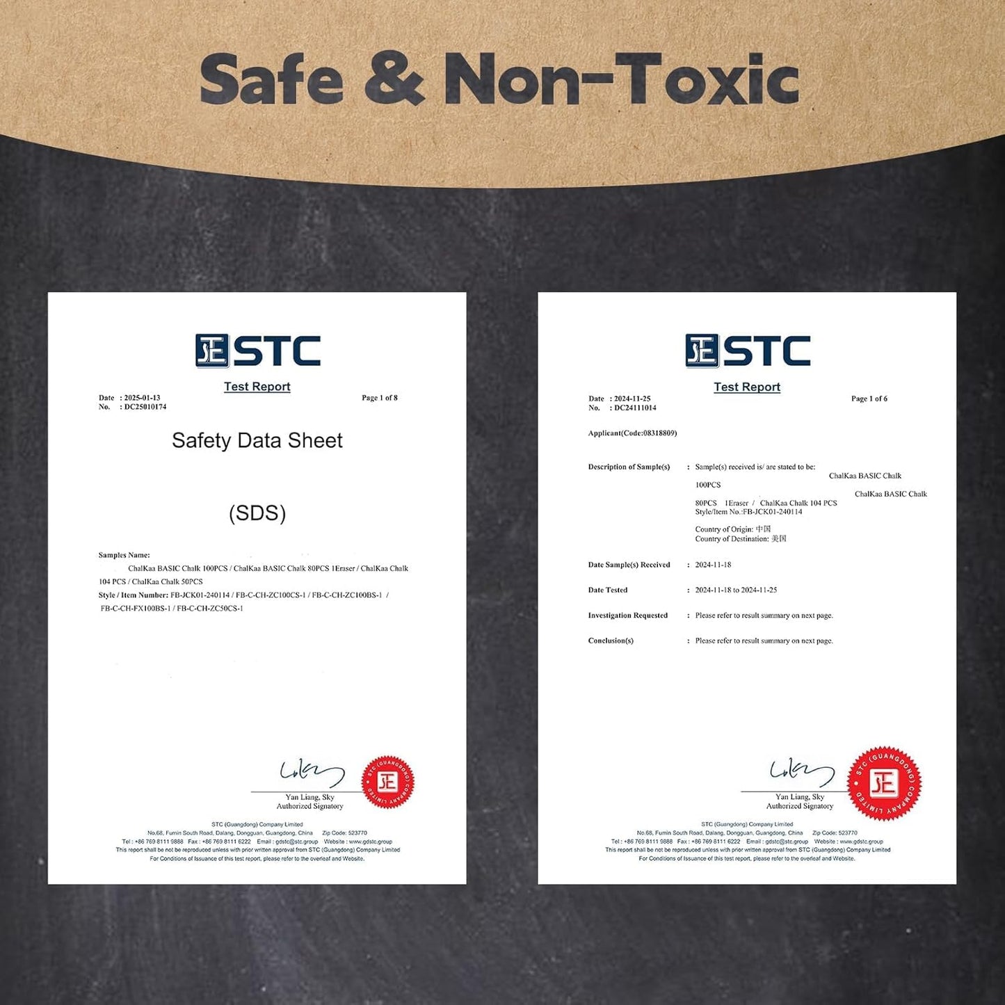 White Chalk 100PCS, Chalkboard Chalks for Classroom, Low Dust, Office and Home Use, Non-Toxic Bulk for Teachers, School Supplies Blackboard