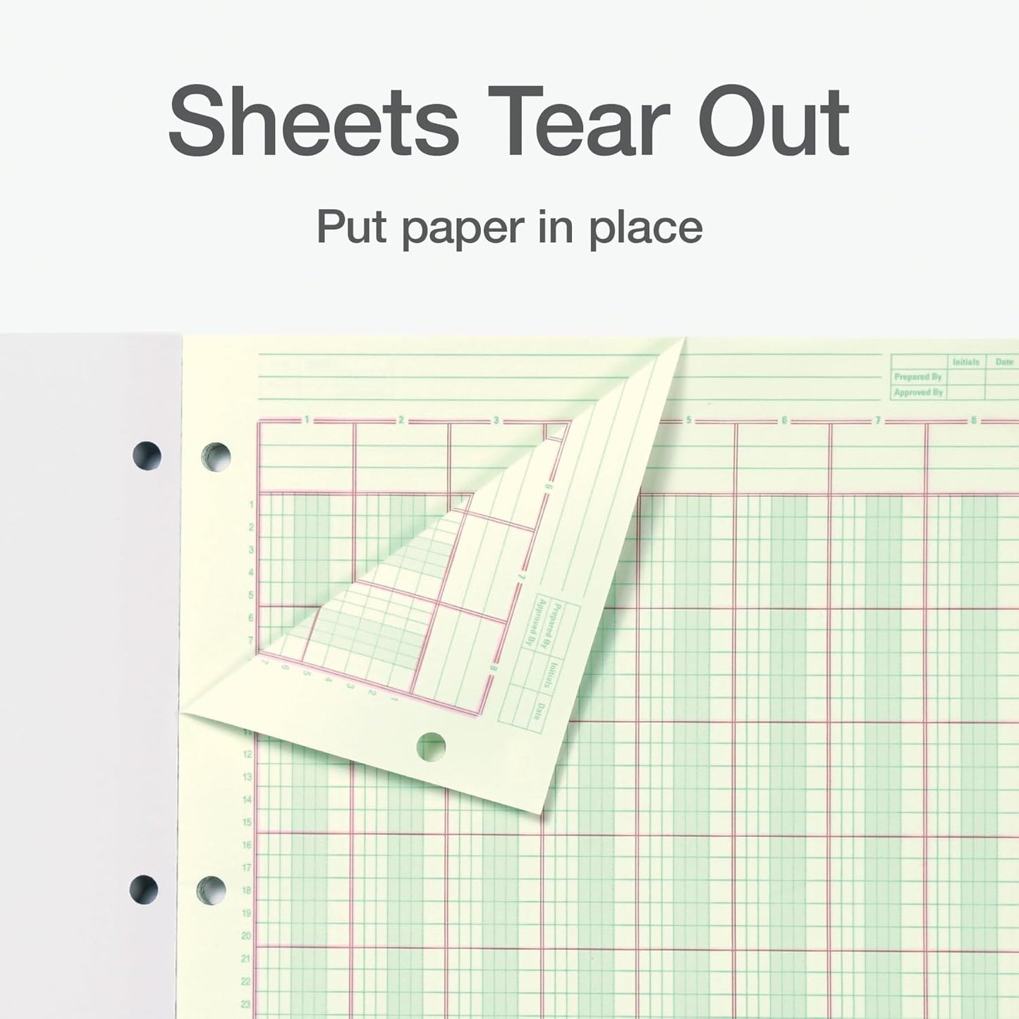 Adams Columnar Analysis Pad, 8 Column Ledger, 8.5" x 11", 100 Pages (50 Sheets), Green, 3 Hole Punch, for Accounting, Bookkeeping & Data (ACP85118)