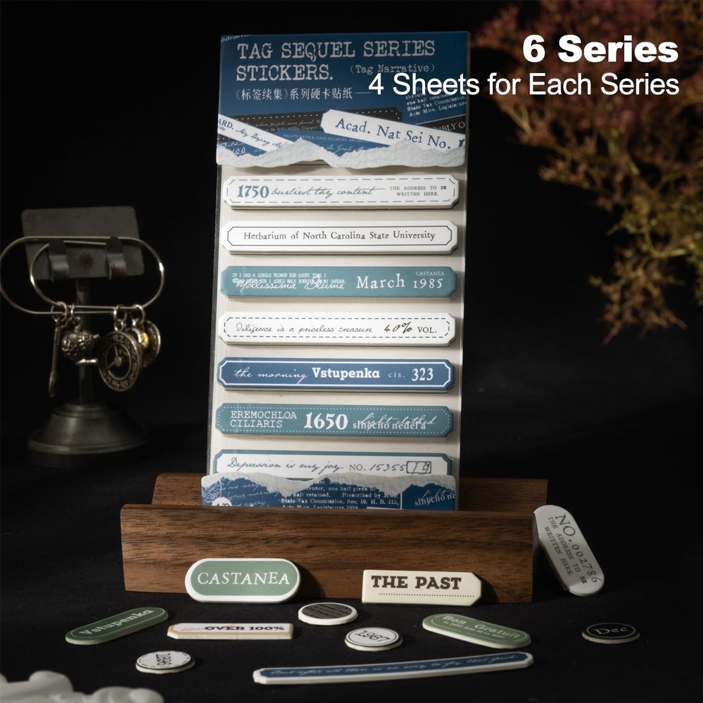 Label Sticker Set, 516PCS Cardstock Stickers for Scrapbooking, Journaling, DIY Crafts - Numbers, Letters, and Phrases