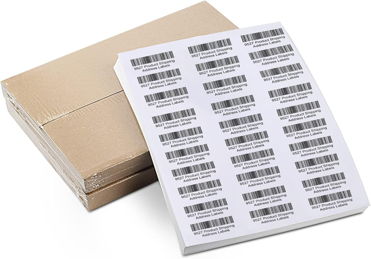 9527 Product 30 up 1 x 2-5/8 Sticker Labels Shipping Address Labels 500 Sheets SKU Labels for Laser/Ink Jet Printer,Total 15000 Labels