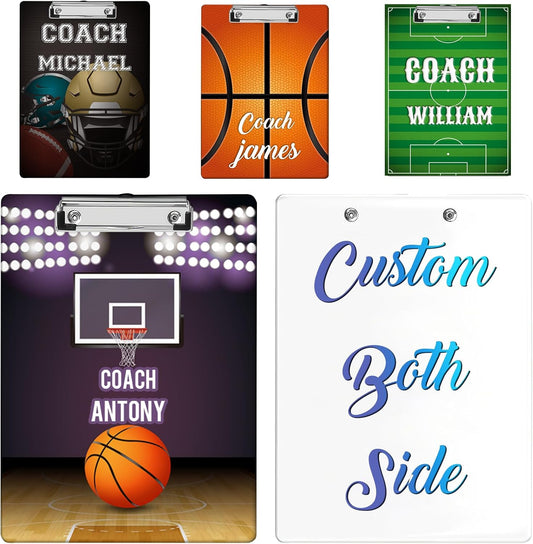 Custom Acrylic Clipboard with Name Logo Personalized Decorative Clipboard for Kids Women Men Custom Gift for Teachers Nurses Coaches Office