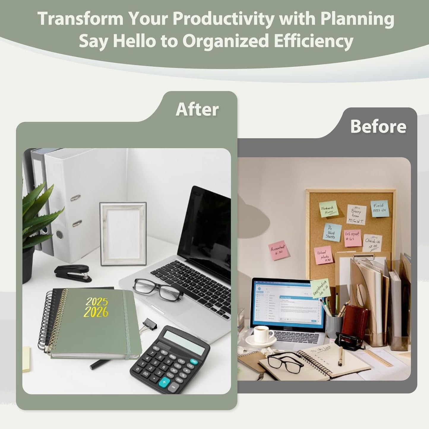 Planner 2025-2026, Monthly and Weekly Calendar Academic Planner (July 2025 - June 2026), Hardcover Planning Agenda Book for Office School Supplies, A5 (6.3" x 8.5")