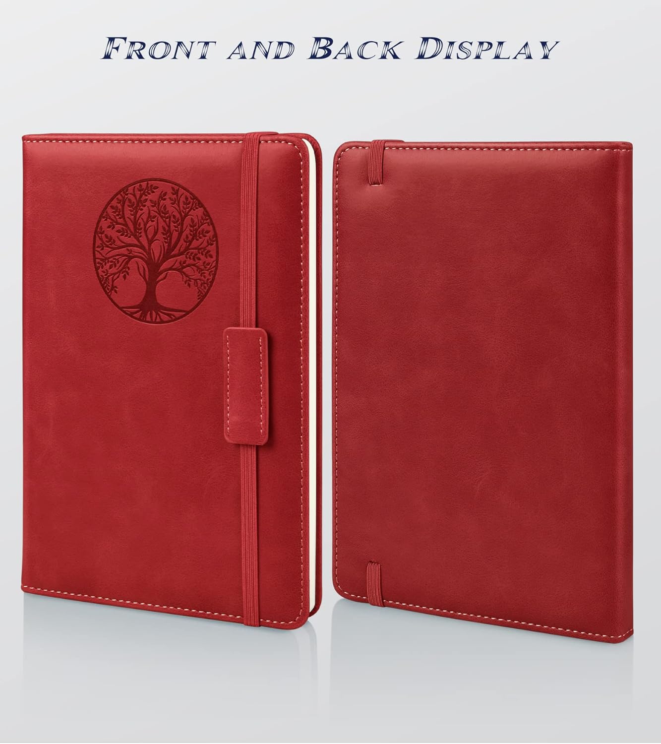 Lined Journal Notebook for Women Men,256 Pages A5 Hardcover Leather Journals for Writing,Travel,Business,Work & School,College Ruled Notebooks for Note Taking,Diary Notepad 5.7"×8.3"