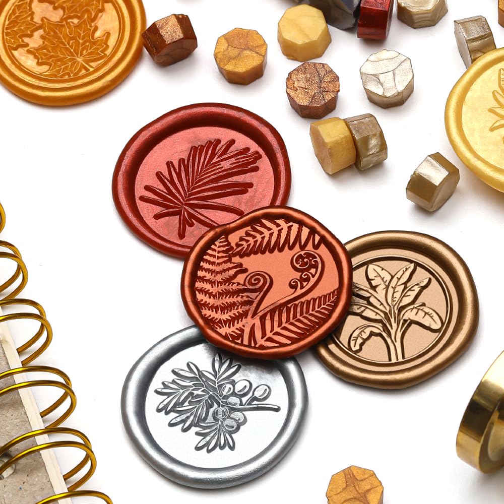 1200pcs Metallic and Green Wax Seal Beads,12 Assorted Metallic Color Sealing Wax Beads Ideal for Wax Seal Stamp Wedding Letter Envelope Decor Wine Bottle Wax Sealing (Metallic&Green)