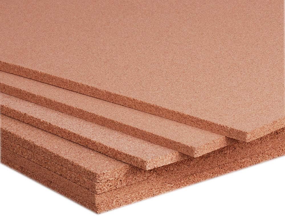 Manton Cork Premium Cork Roll - 4' x 5' x 3/8", 100% Natural Facing Grade Material for Bulletin Boards, Decorative Photo and Message Push Pin Displays - Perfect for Home, School, and Office