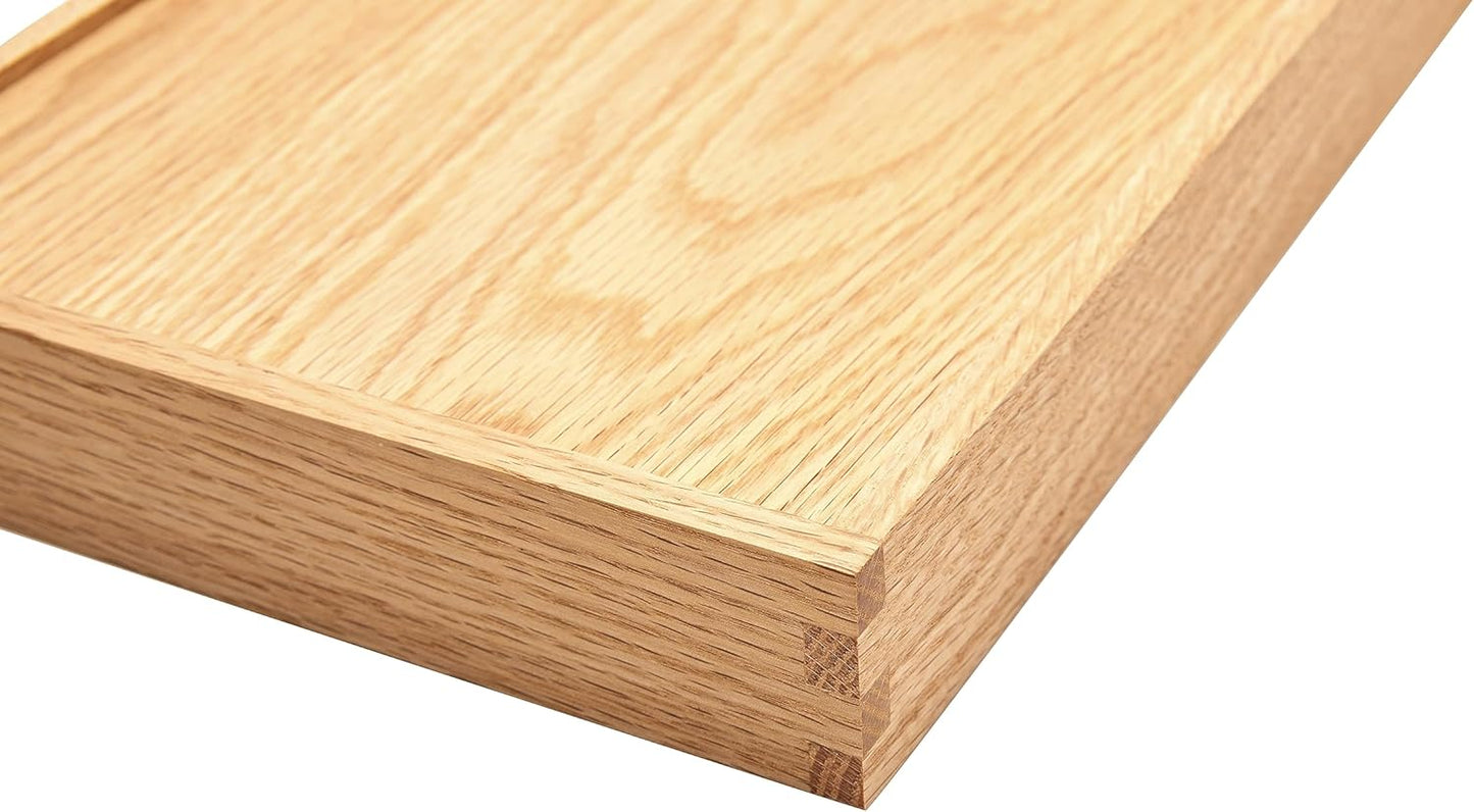 pandapark Wood Organizer Tray,Black Walnut,Desk & Drawer Storage Box (Oak Master-4)