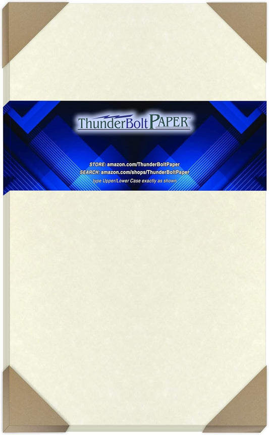 50 White Parchment 65lb Cover Weight Paper 8.5 X 14 Inches Cardstock Colored Sheets Legal Size -Printable Old Parchment Semblance