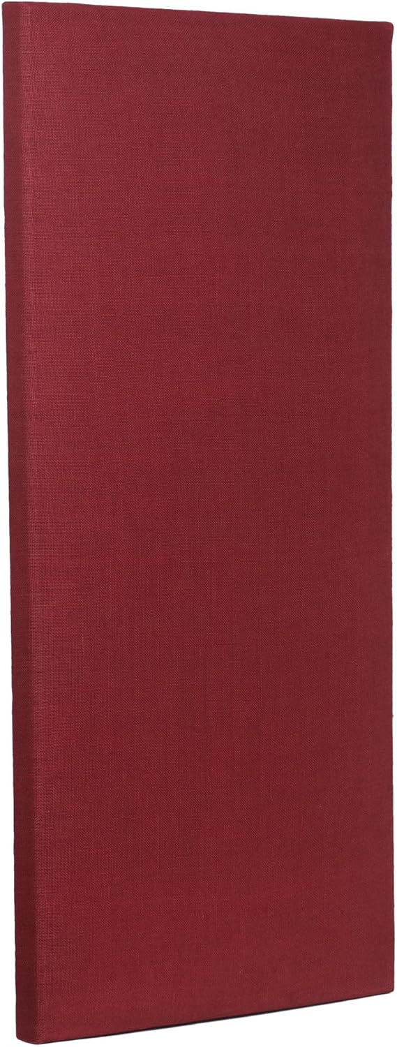 ATS Acoustics Sound Absorbing Acoustic Panel 24" x 48" x 2" Beveled Edge (Burgundy)