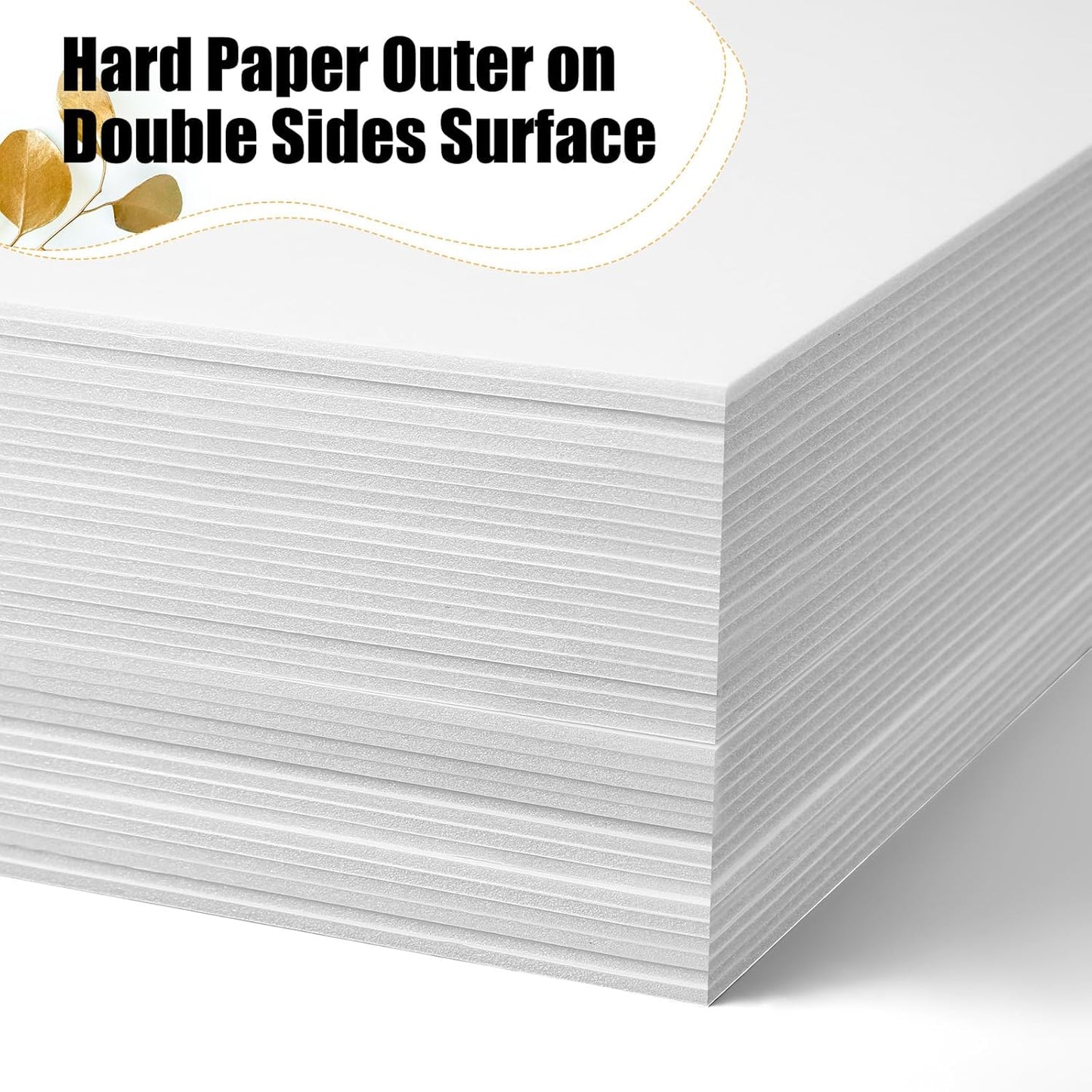 Frienda 100 Pack Foam Boards 1/8 Inch Thickness Foam Poster Boards Core Backing Board for Projects Presentation Board for School Crafts Office Art Projects (5x7x0.125 Inches,White)