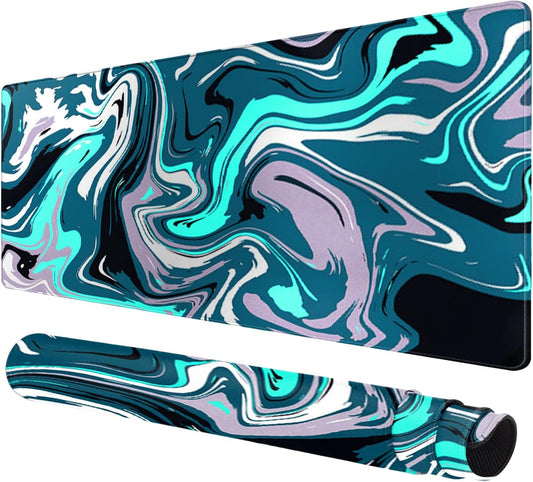 Large Mouse Pad for Desk - Gaming Mouse Pad with Stitched Edges, Anti-Slip Base, Desk Pad for Keyboard and Mouse