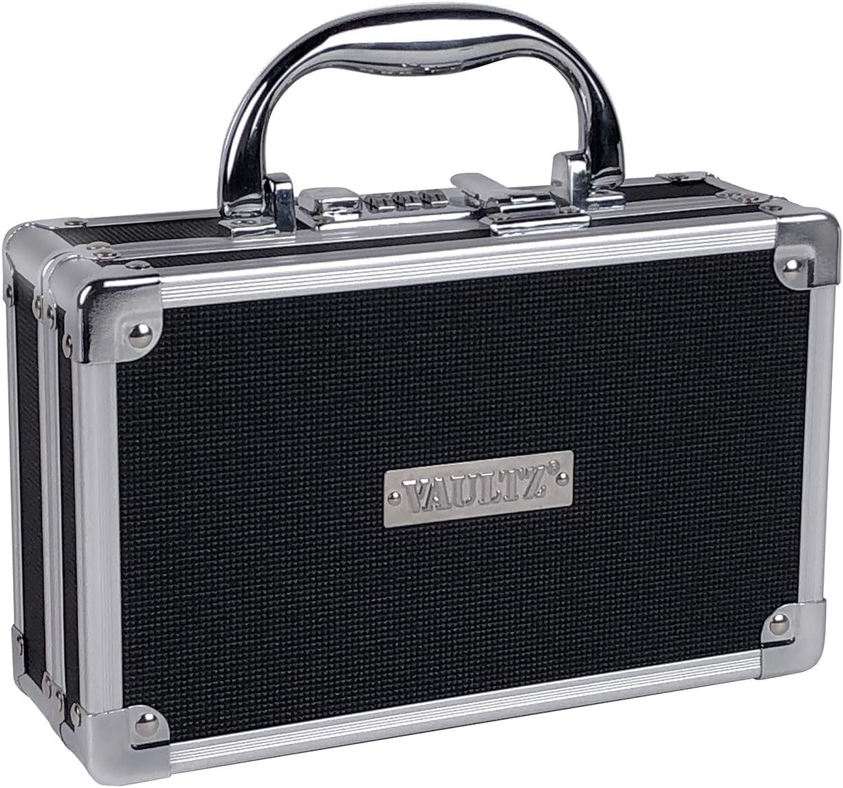 Vaultz Medicine Safe Case w/Combination Lock - Pack of 3 Cases, 8.35 x 5 x 2.5 - Black