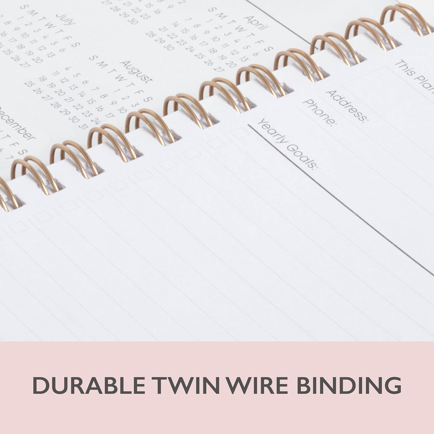 Blue Sky 2024-2025 Academic Year Weekly and Monthly Planner, July 2024 – June 2025, 5" x 8", Frosted Flexible Cover, Wirebound, Roosevelt Pink (150151)