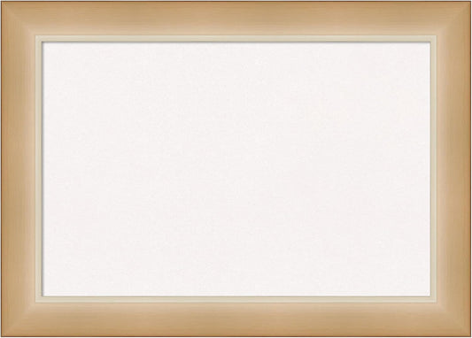 Amanti Art White Cork Board for Wall, 15x21 Vision Board with Gold Frame, Small Corkboard Office Decor for Home Organization, Modern Corkboard Pinboard to Display Items for Home Organization in