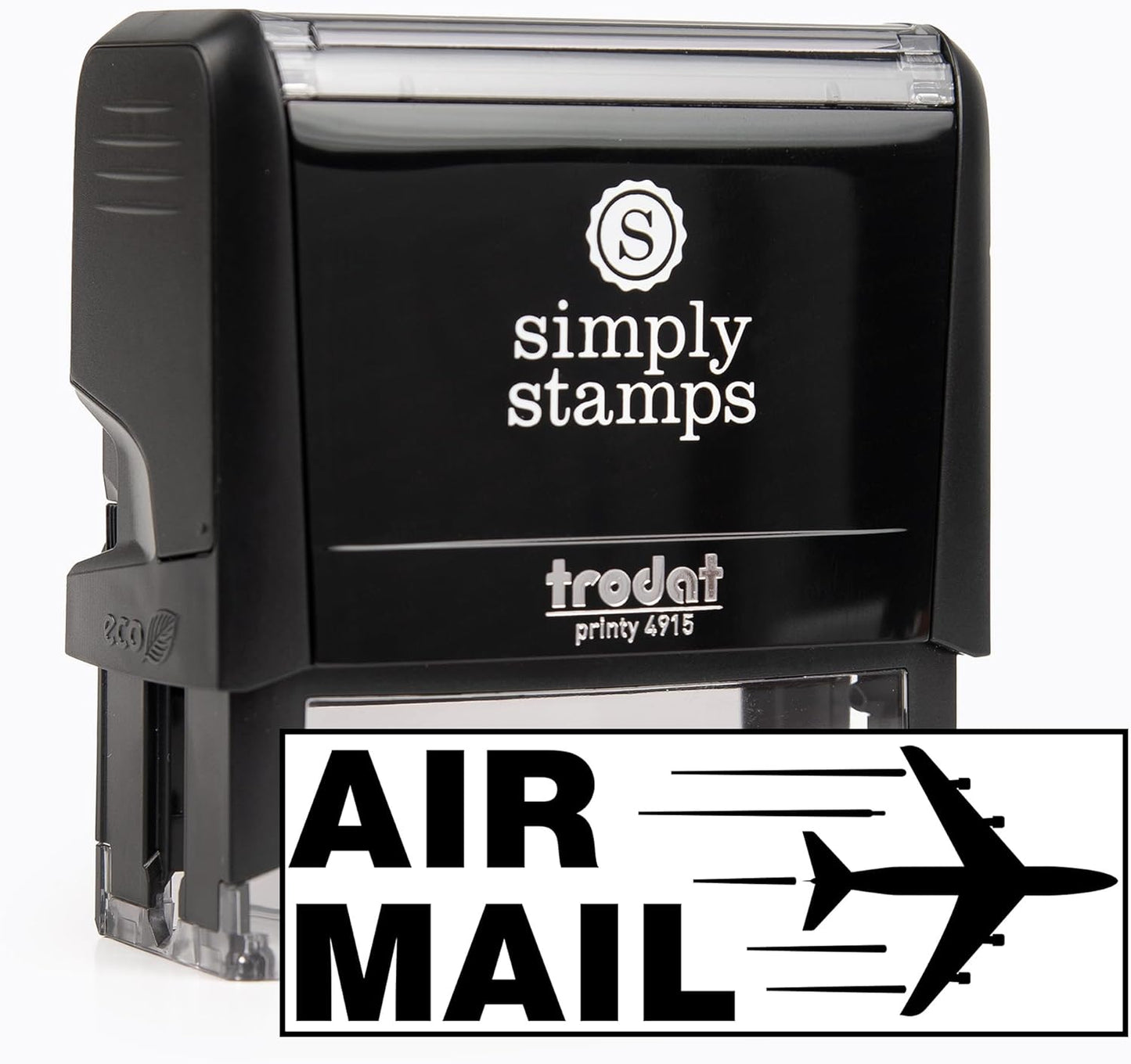 Air Mail Office Stamp | 4 Different Sizes | 20 Designs | Multiple Color Options | Perfect for Quick Validation of Office Documents (Air Mail, Xtra Wide)
