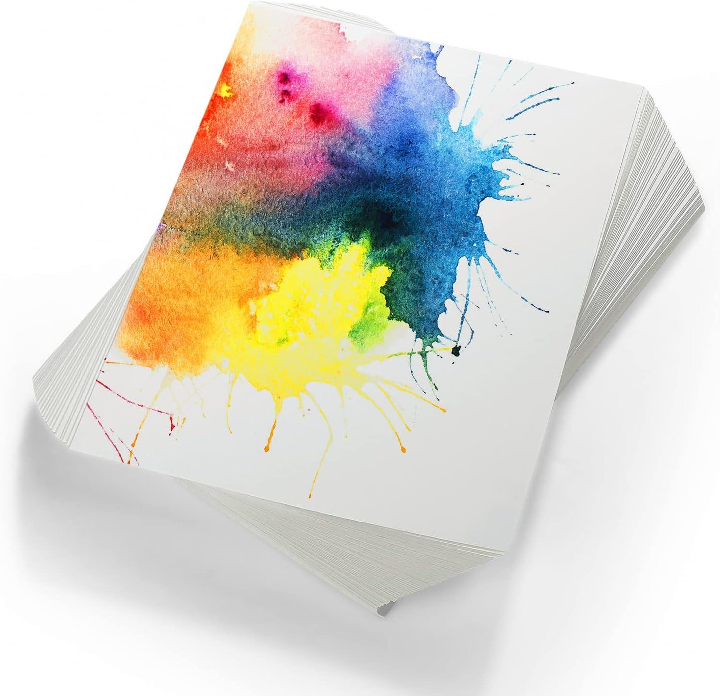 TaoBary 300 Pcs Watercolor Paper Sheet Bulk White Cold Press Paper Pack 110 lb 230 GSM Sketch Painting Watercolor Pad for Watercolorist Beginning Artists Adults Drawing Craft(11 x 15 Inch,230 GSM)